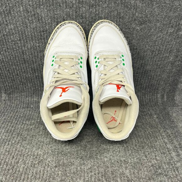Nike Air Jordan 3 Retro Lucky Green White Shoes Women’s Size 8.5 CK9246-136 - Picture 7 of 8